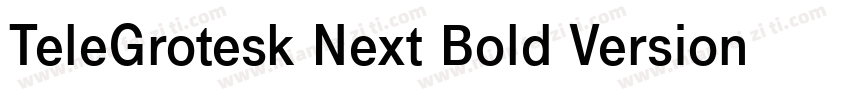 TeleGrotesk Next Bold Version 210字体转换